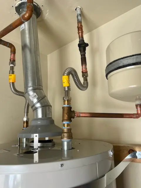 Water heater installation and plumbing repair in West Foxboro
